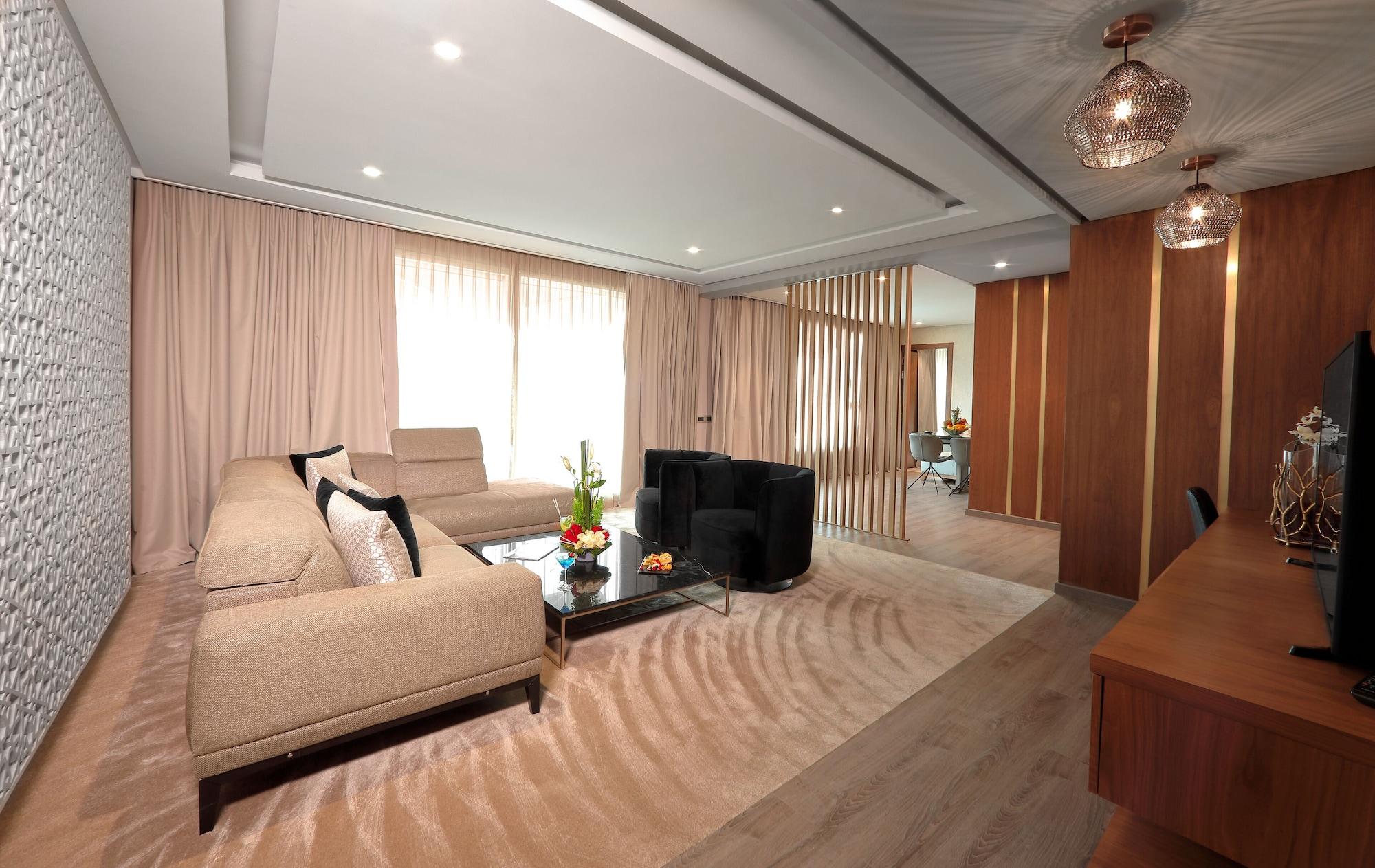 Le Palace D'Anfa Καζαμπλάνκα Εξωτερικό φωτογραφία A 3D rendering of a living room